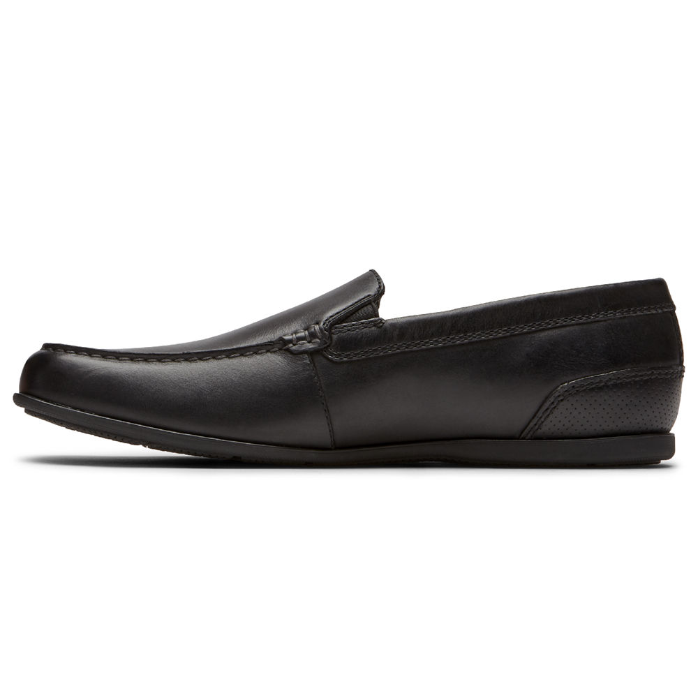 Rockport Singapore Mens Slip-On - Malcom Venetian Black - VH1683475